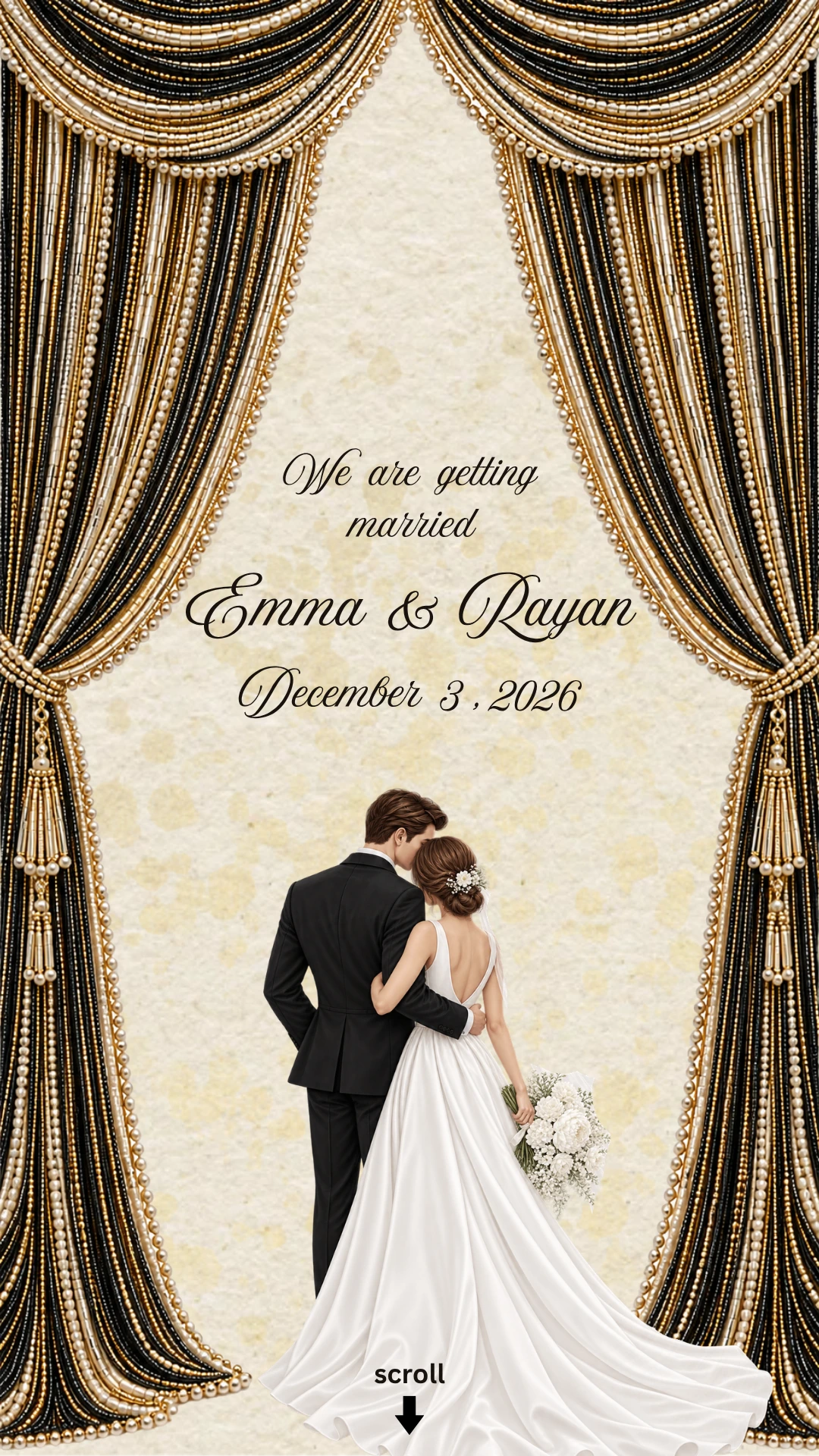 Emma and Rayan - we are getting married, December 3, 2026